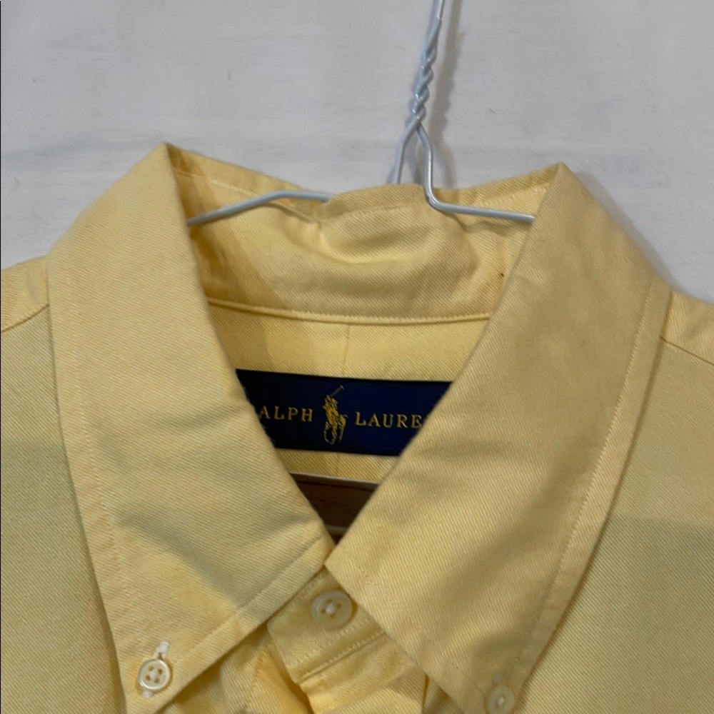 Ralph Lauren Yellow Casual Button Down Shirt